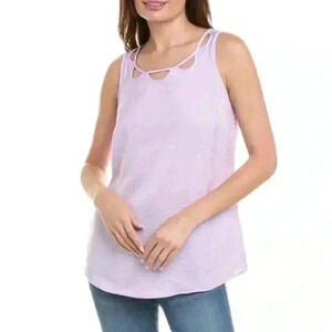 Cabi Cutout Top in Lavender Purple Size M
